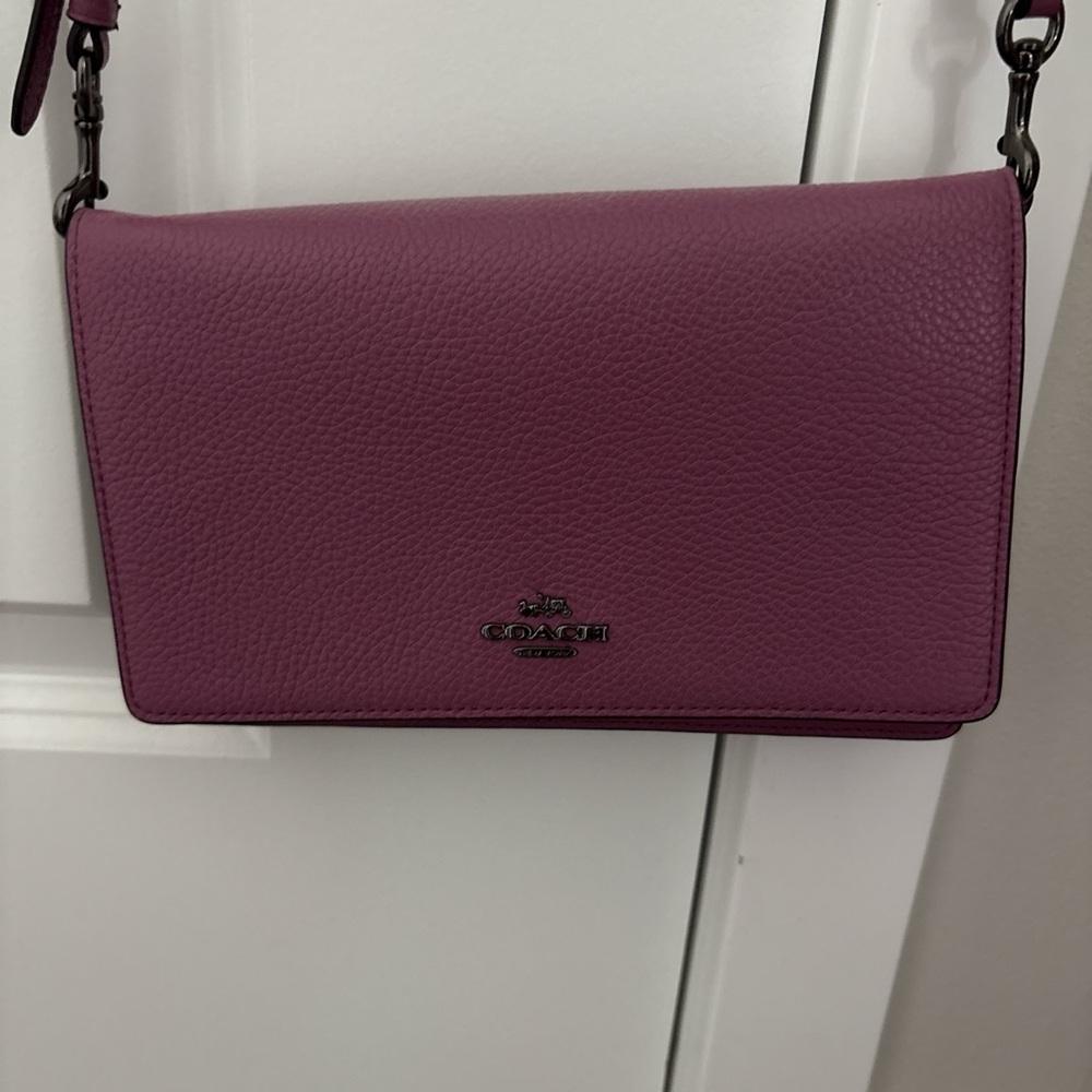 Coach Magenta Leather Crossbody Bag